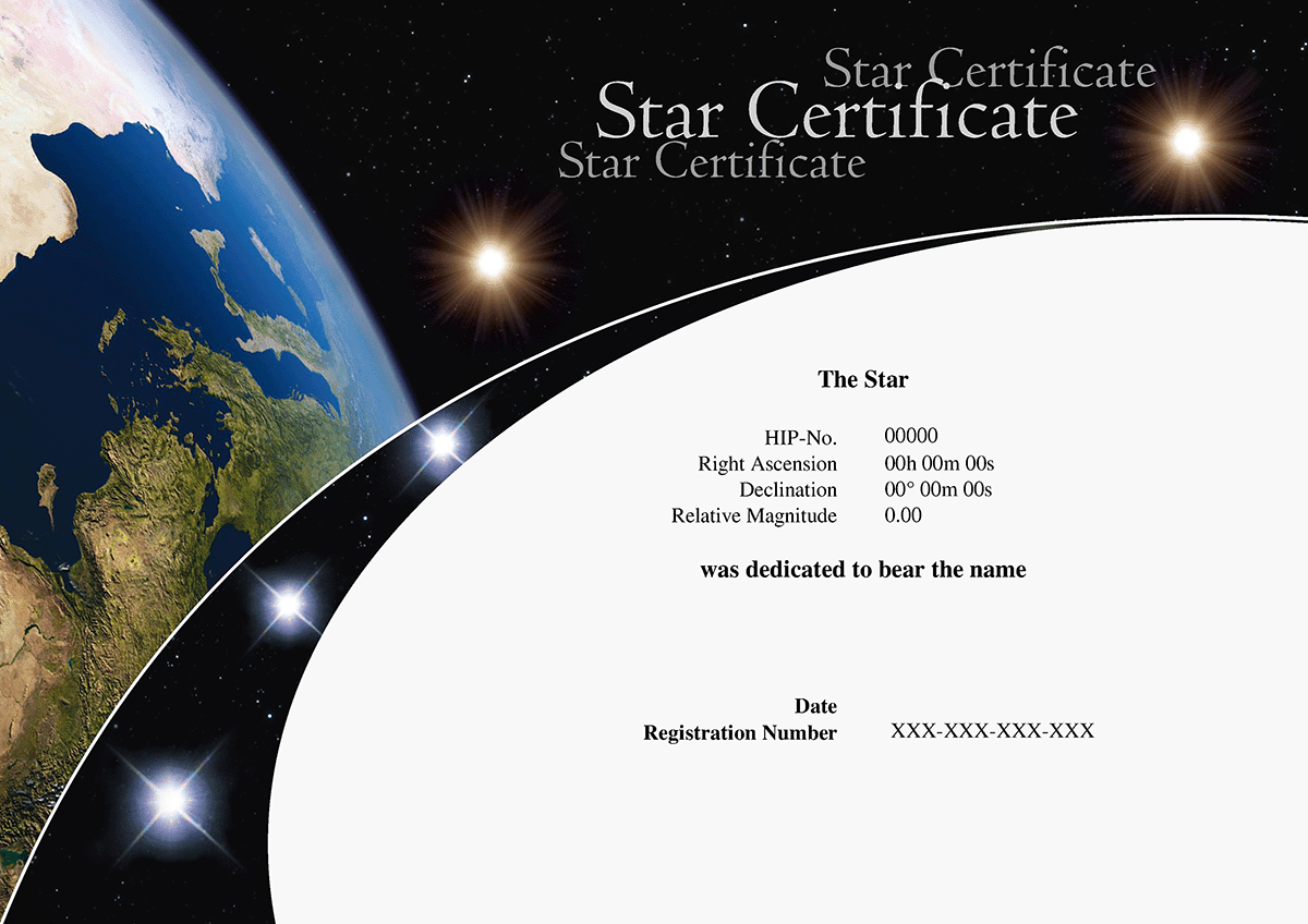 Star Certificate